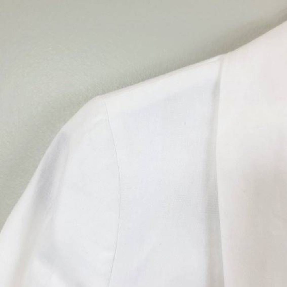J. Crew Unstructured Linen / Cotton Blazer White Size 0 - Picture 7 of 11